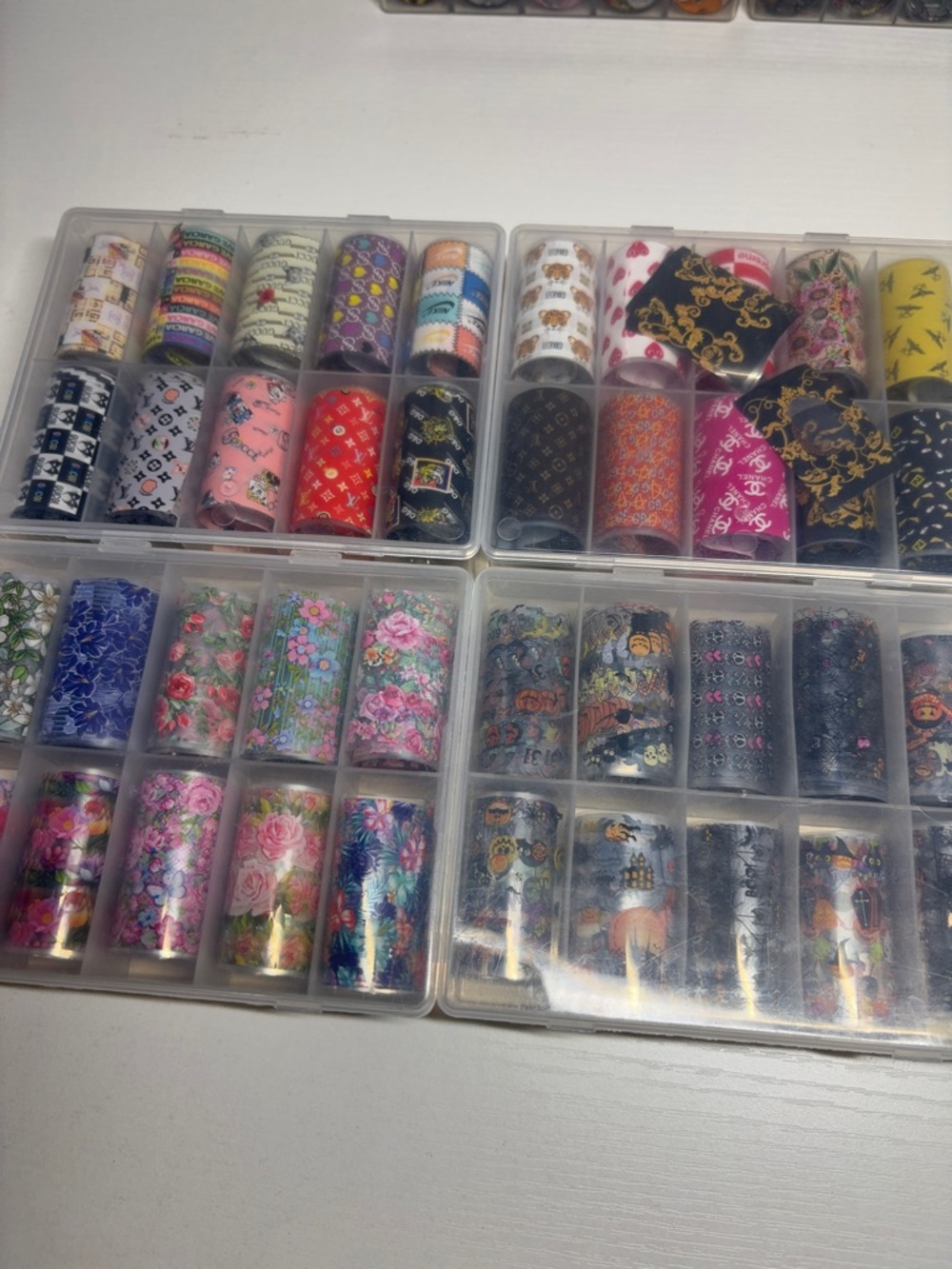 Nail Art Transfer Foil Storage Kit – Assorted Pastel Colors (20 pack) - Picture 6 of 7